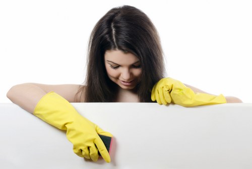 Local oven cleaner working on a built-in oven in Bromley